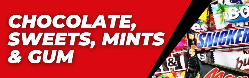 Chocolate, Sweets, Mints & Gum