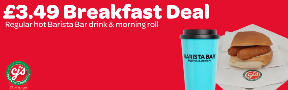 £3.49 Barista Breakfast Deal