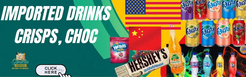 Imported Candy Snacks and drinks