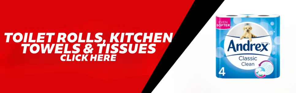 Toilet Rolls, Kitchen Towels & Tissues
