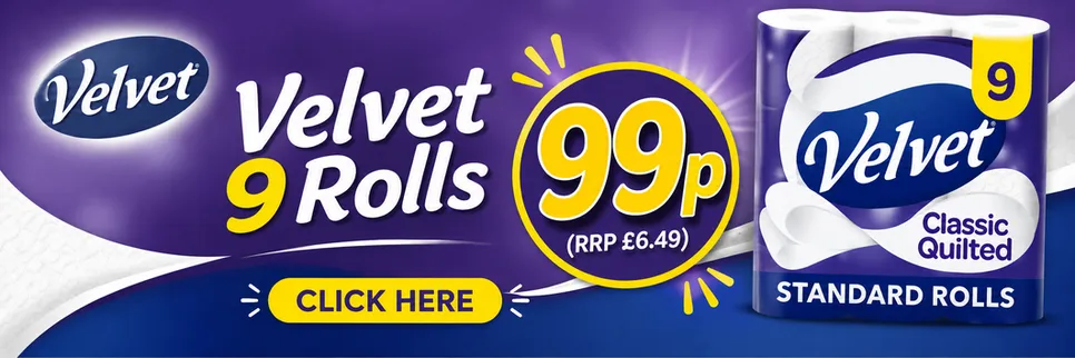 Velvet 9 Roll 99p