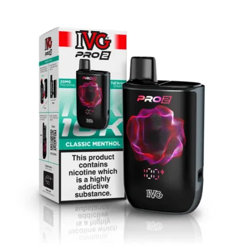 Ivg Pro 2 Kit Classic Menthol 12Ml 20Mg 10000 Puffs