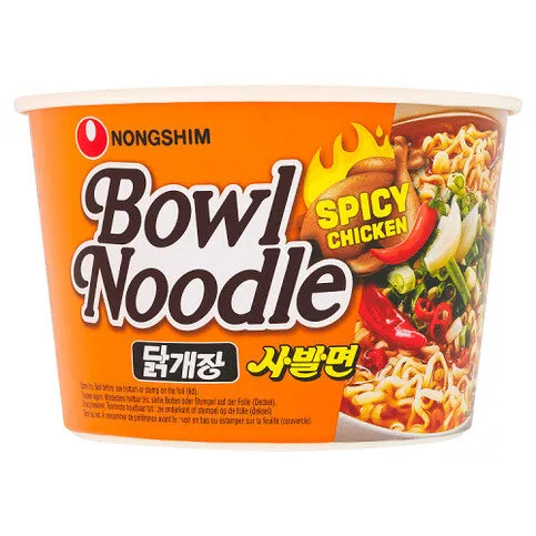 Nongshim Spicy Chicken Bowl Noodle 100g