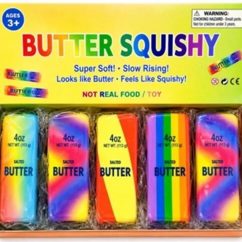 13cm Rainbow Squishy Butter