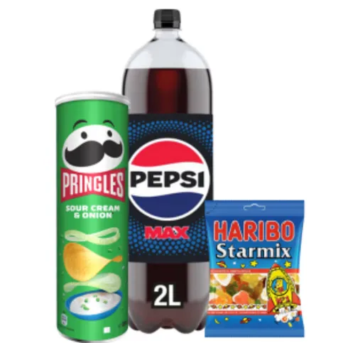 £5 Bundle ( Pepsi Max 2L, Haribo & Pringles Sour Cream)