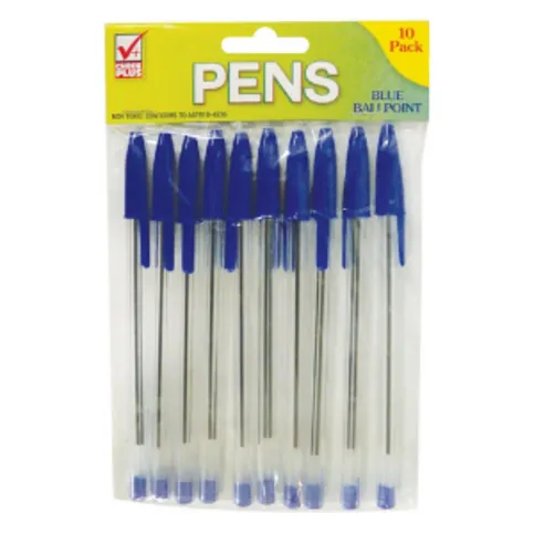 5 Pack Blue Ball Pens Single