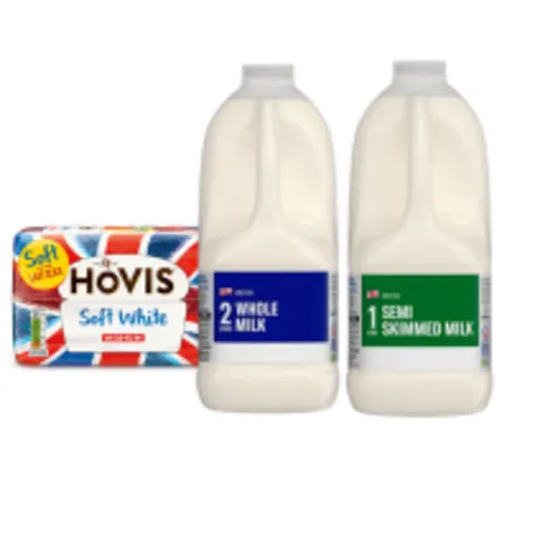 800g Hovis + 2ltr Milk