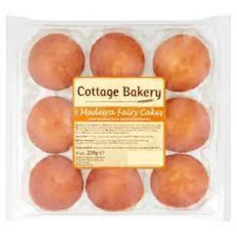 Cottage Bakery 9 Pack Madeira Fairy Cakes
