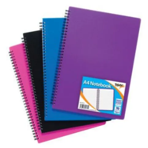 A4 Polyproplyne Notebook 70 Sheets