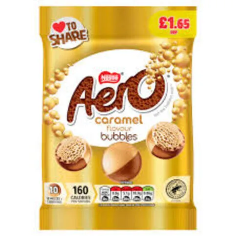 Aero caramel bubbles bag