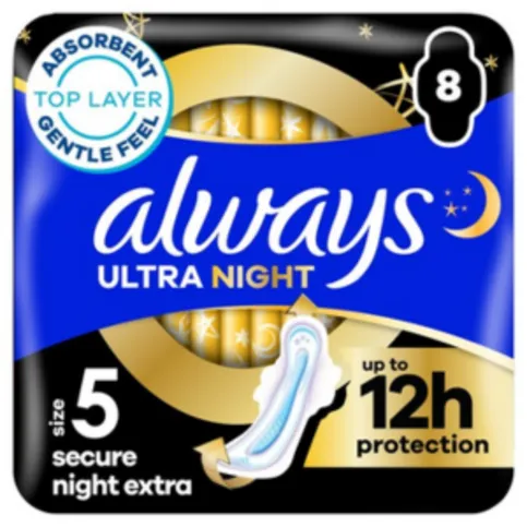 Always Ultra Secure Night Extra Size 5Pack