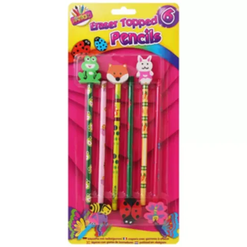 Artbox 6 Eraser Topped Pencils