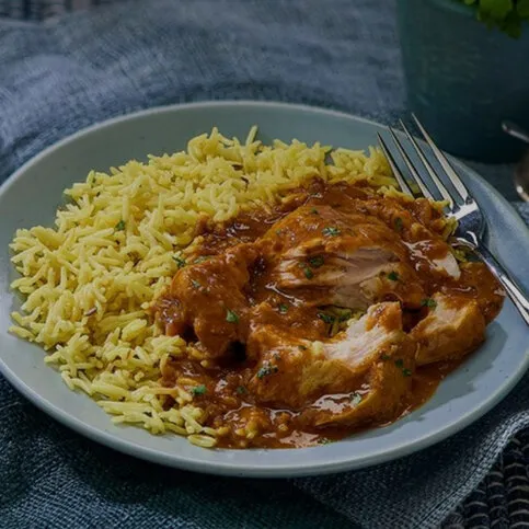 Asia Tandoori Chicken Tikka Garam  Massala Curry with Basmati Rice [CHILLED]
