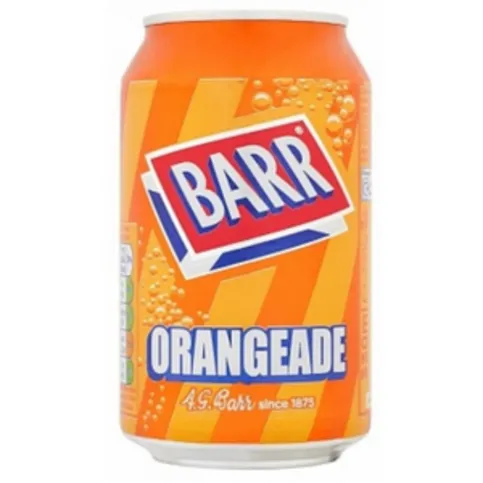Barrs Orangeade Can 330ml