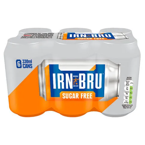Barrs Sugar Free Irn Bru 6Pk 6X330ML