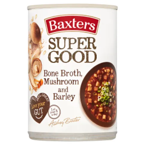 Baxters Super Good Bone Broth, Mushroom and Barley 400g