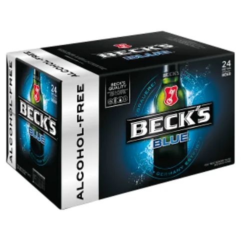 Beck's Blue Alcohol Free Beer Bottles 24 x 275ml