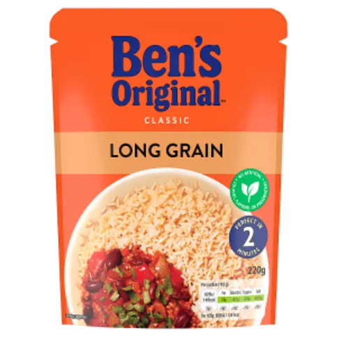 Ben's Original Classic Long Grain Microwave Rice 220g