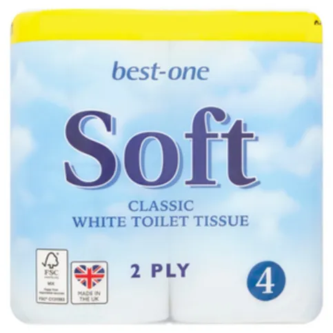 Best One Soft Toilet Roll 4 Pack