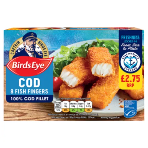 Birds Eye 8 Cod Fish Fingers 224g