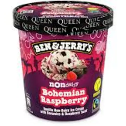 BEN & JERRY NO DAIRY BOHEMIAN RASPBERRY