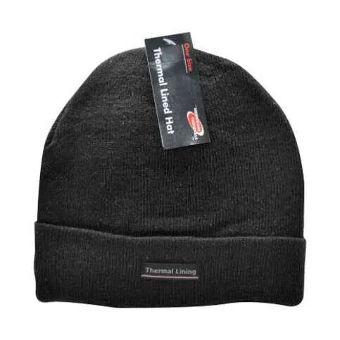 Black Thermal Hat