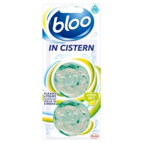 Bloo Citrus Toilet Block Twin Pack