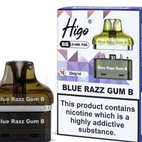 Blue Razz Gum HIgo Pod
