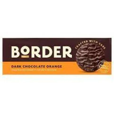 Border Dark Chocolate Orange Biscuits 250g