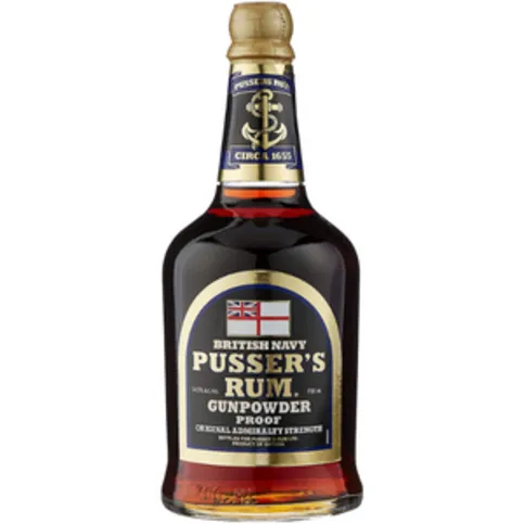 British Navy Pusser's Gunpowder Rum 70cl