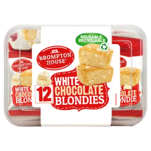 Brompton House White Chocolate Blondies 150g 6 Pack