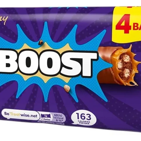 Cadbury Boost Chocolate Bars 4 Pack 126g