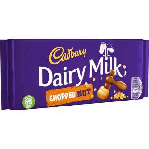 Cadbury Dairy Milk Chopped Hozelnut 95g