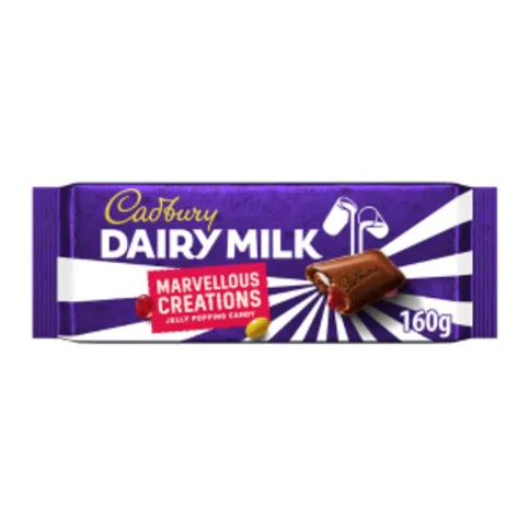 Cadbury Dairy Milk Marvellous Creations Jelly Popping Candy Shells 160g