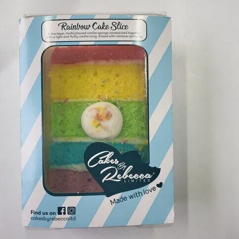 Cakes By Rebecca Rainbow Cake Slice