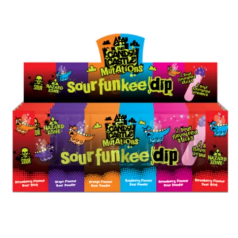 Candy Castle Sour Funkee Dip Assorted 40g