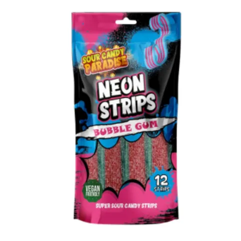 Candy Paradise Neon Strips Bubblegum 130g
