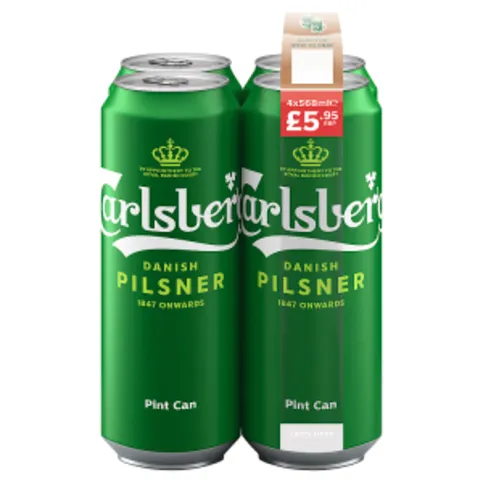 Carlsberg Danish Pilsner Pint Cans 4 x 568ml
