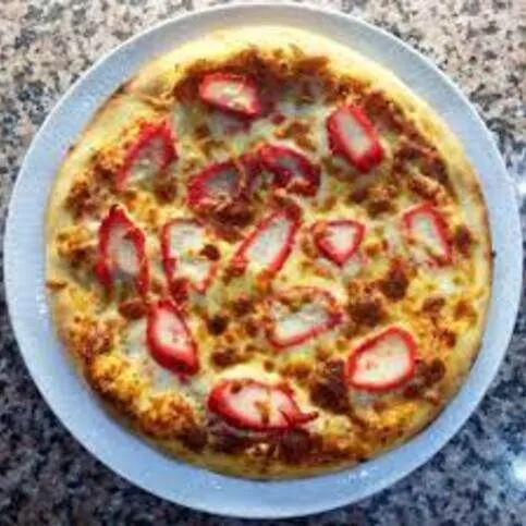 Cheese&chicken Pakora Pizza