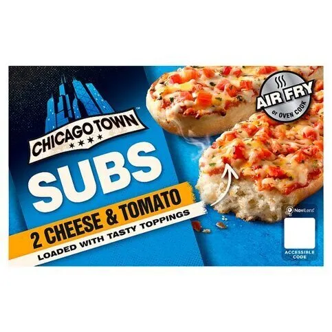 Chicago Town Cheese & Tomato Pizza Subs 2 x 125g (250g)