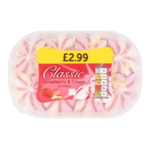Classic Strawberry Tub Ice Cream
