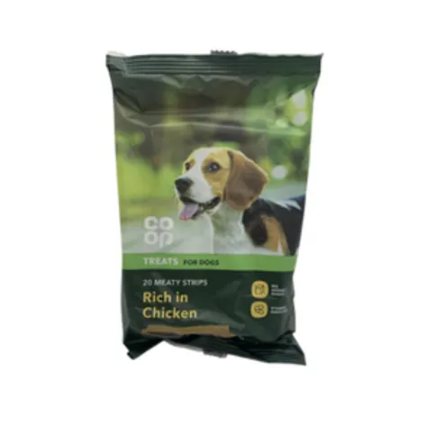 Co Op 20 Meaty Strips Rich in Chicken 172g