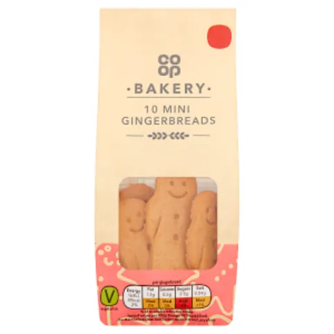 Co-op Bakery 10 Mini Gingerbreads