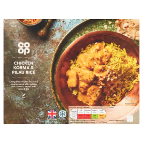 Co-op Chicken Korma & Pilau Rice 400g