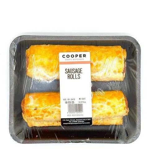 LOCAL: COOPER SAUSAGE ROLL 2PK 0.383KG