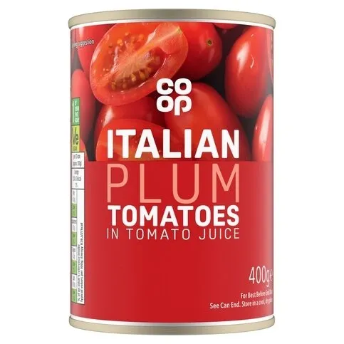 Coop – Italian Peeled PLUM Tomatoes in tomato juice, 400g