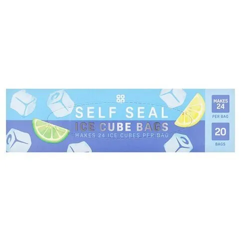 CO OP SELF SEAL ICE CUBE BAGS