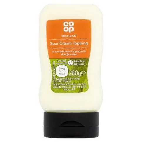 Co-op Mexican Sour Cream Topping 280g