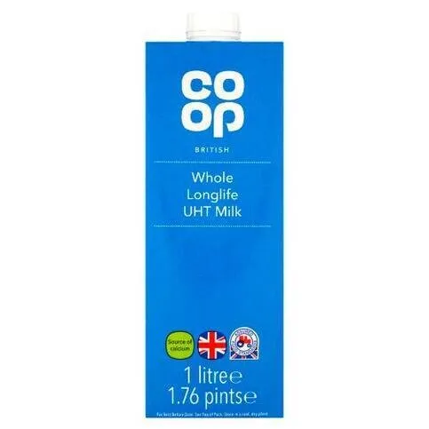 Co-op UHT Whole Milk 1L