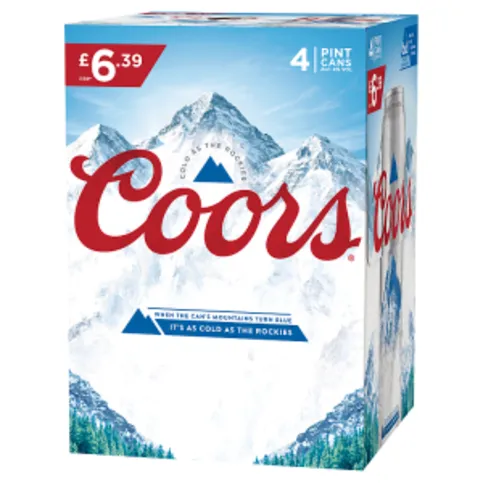Coors Beer 4 x 568ml